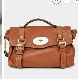 Mulberry Chestnut Leather classic  Alexa Handbag